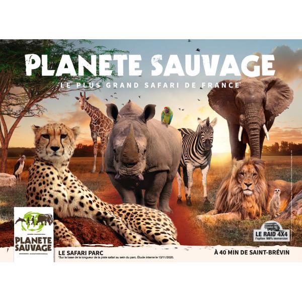 Planète Sauvage Le Plus Grand Safari de France E Billet Adulte par Avantages Enseignants