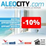 Aleocity 300 000 hôtels dans le monde -10 par Avantages Enseignants