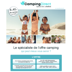CAMPING DIRECT dès 40€ la nuit