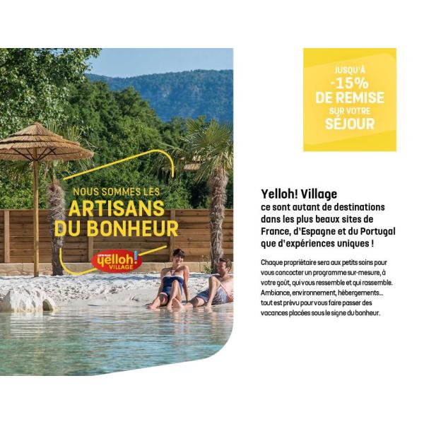 Yelloh!Village De -5 à 15 par Avantages Enseignants