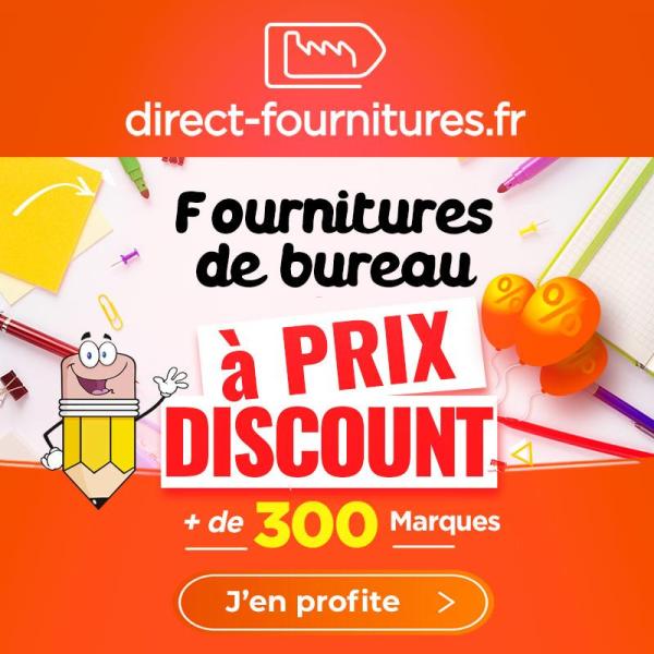 Direct-Fournitures.fr Plus de 200 000 références Fournitures de Bureau -7 par Avantages Enseignants
