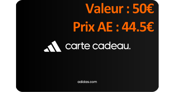 carte cadeau adidas gratuit