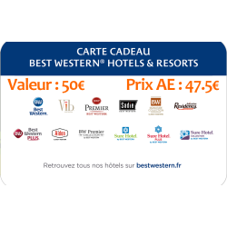 Carte cadeau BEST WESTERN 100€ - Prix AE 95€
