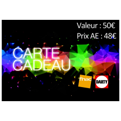 Carte cadeau FNAC DARTY 50€ - Prix AE 48€