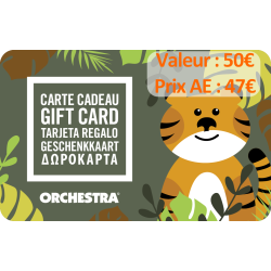 Carte cadeau Orchestra 50€ - Prix AE 47€