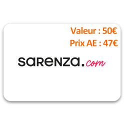 Carte cadeau Sarenza 50€ - Prix AE 47€