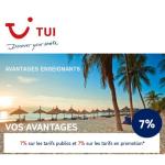 TUI - 5 de réduction toute l année par Avantages Enseignants