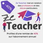 Donnez des cours particuliers avec l’abonnement premium de la plateforme Ze Teacher par Avantages Enseignants